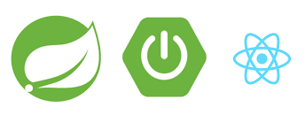 react and springboot logo